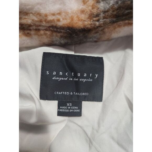 Sanctuary Plaid Button Front Shacket – Women’s XS - Picture 4 of 4